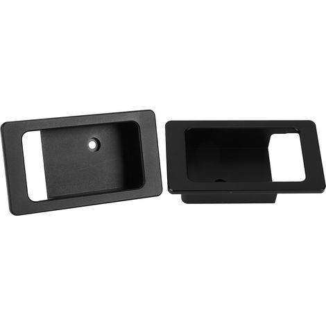 2 poignées de porte intérieures coquille noire garniture remplacement pour Land Rover Defender 90/110/130 2004-2018 (1/5)