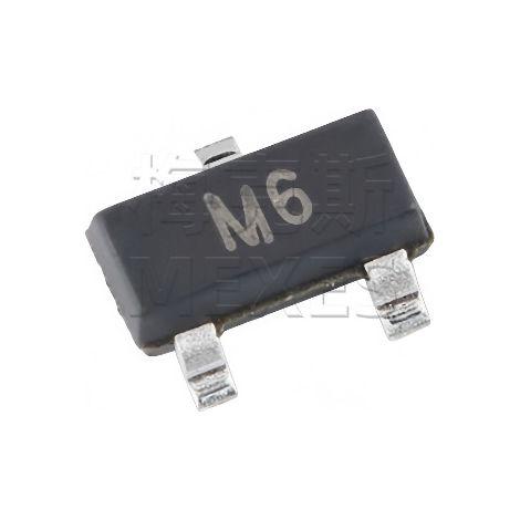 Changdian/Changjing S9015 transistor, screen-printed M6 SOT-23, 5 electronic components, 5 units shipped.