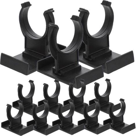 Clips Plinthe - PP Noir Réglables 4,7 x 4,3 x 3,4 cm - Pour Nivellement Meubles Armoires Tables Buffets - 24 Pièces (1/5)