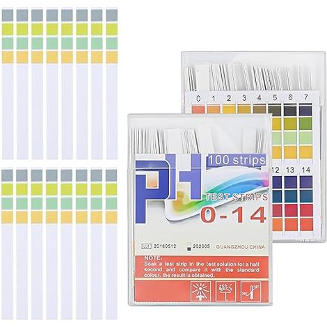 Papier PH 0 à 14, Bandelettes PH Universelles, Test de PH pour Eau, Piscine, Aquarium, Laboratoire et Usage Domestique (1/5)