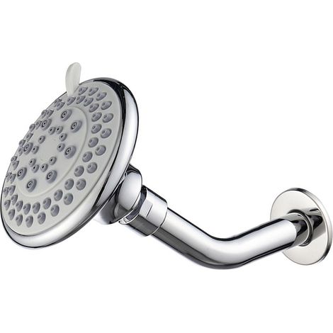 10 cm runder, wandmontierter Regenduschkopf aus Kunststoff für Badezimmeraccessoires (1/3)