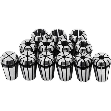 13pcs ER11 Collet, ER11 Collet Chuck, 1-7mm ER11 Spring Collet Holder for Engraving Milling Tool (1/4)