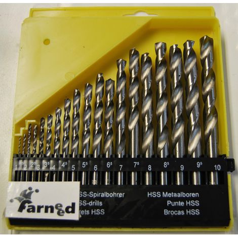 PUNTE TRAPANO SET 19 PZ FRESE FRESA PUNTA PER FORARE FERRO METALLO