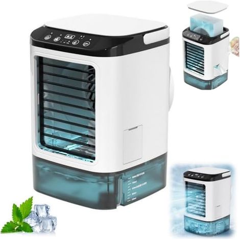 Ventilateur Portable 900 ml avec 3 Vitesses et Grand Réservoir d’Eau pour Usage Intérieur et Extérieur (1/5)