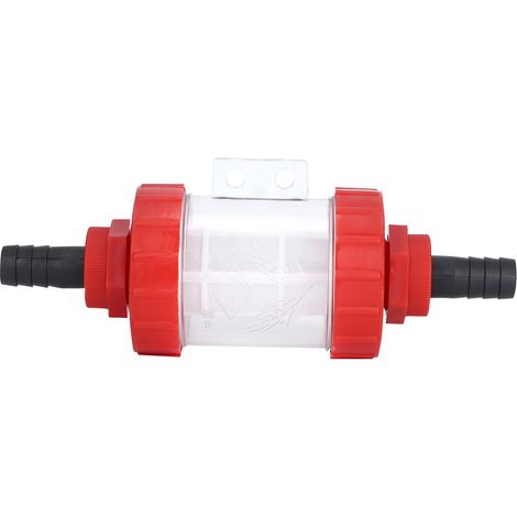 Filtre à mailles en ligne agricole pour pompe à eau à haut débit, filtre transparent (1 pouce) (1/5)