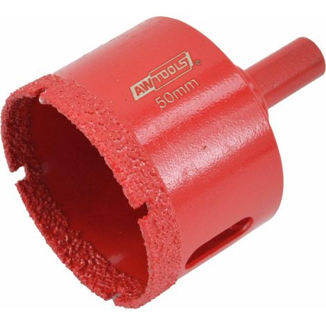 Awtools, M14 5 mm, corona diamantada, para perforaciones finas en gres porcelánico y mármol, alta precisión sin astillas, uso profesional, compatible con amoladora angular, metálica