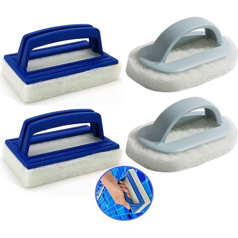 Lot de 4 brosses pour piscine et jacuzzi, accessoires de nettoyage. (1/5)