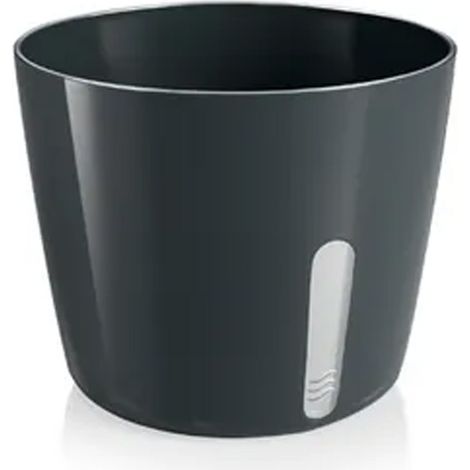 Vaso Per Piante Tondo Metallo Nero 13,5x11cm (1/5)