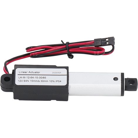 Actionneur linéaire électrique de type stylo, étanche, micro-actionneur linéaire électrique 12 V pour machines agricoles et théâtrales, 30 mm (1/5)