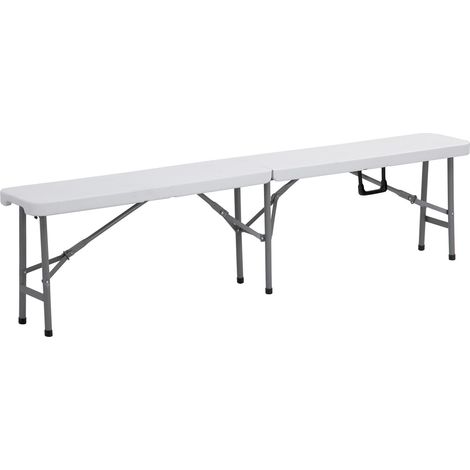 Tavolo panca pieghevole in polietilene ed acciaio verniciato misure 183x25xH43 (1/3)
