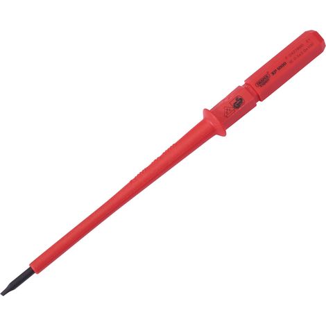 Draper Ergo Plus&174 Plain Slot VDE Interchangeable Screwdriver Blade 3mm x 100mm (24737)