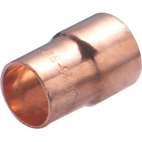 Manchon cuivre à souder double femelle réduit NOYON & THIEBAULT - Ø 16 mm - Ø 14 mm - 929-1614L1