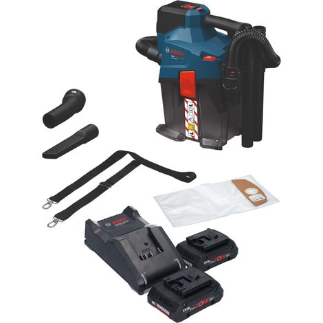 Bosch GAS 18V-6L S Akku Staubsauger 18 V 6 l Staubklasse L + 2x ProCORE Akku 4,0 Ah + Ladegerät