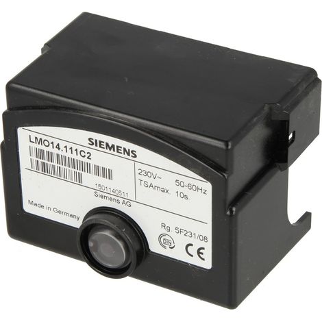 Siemens – Relais fioul LMO 14.111C2 – Tension 230V – Courant max 5A – Remplace LOA 24.171 et LOA 26.171 – Pour brûleurs à air soufflé