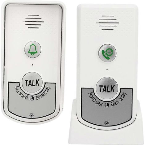 Sonnette interphone sans fil, interphone bidirectionnel étanche pour la maison, portée de 1000 m, batterie rechargeable, système de sécurité domestique ElectronicCJY-AquaForge