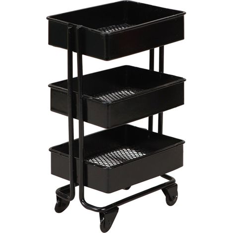 Mini étagère de rangement à roulettes avec étagère à livres et présentoir (1/5)