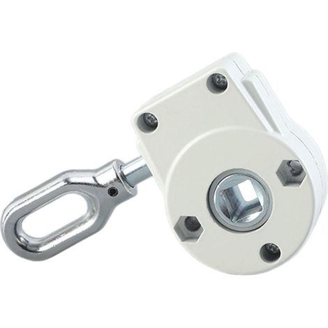 1x Axe de store robuste à engrenage à vis sans fin, avec axe de rotation à bras oscillant — Adapté à l'ombrage extérieur (1/5)
