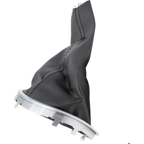 1 Soufflet de levier de vitesses, chrome, ABS anti-rayure, cuir souple, compatible Renault Clio III (1/5)