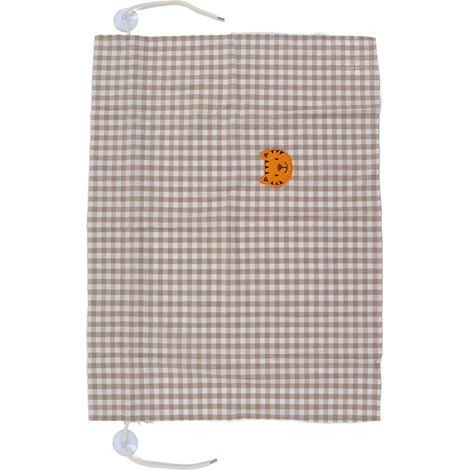 Pare-soleil, rideau de voiture à carreaux en coton avec motif tigre pour bébé ou enfant. Idéal pour les vitres latérales de voiture. (1/5)