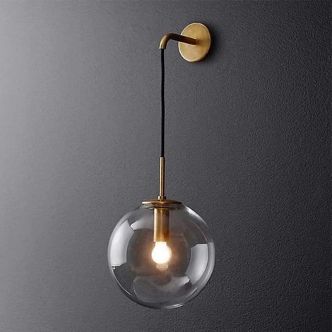 Wandleuchte – RUMOCOVO – Vintage – Glas – 20 cm – E27 – Innenbereich (1/4)