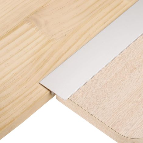 3Pcs 4ft x 1.57" Profilés De Transition En T Pour Sol, Bords D'écart En Alliage D'aluminium Pour Plancher Vinyle, Jointure Entre, Carrelage Et Intervalles De Sol, Argent Mat (1/5)