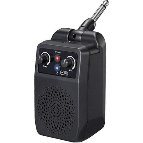 Mini ampli guitare électrique 5W portable avec Bluetooth intégré, 4 effets, rechargeable et compact. (1/5)