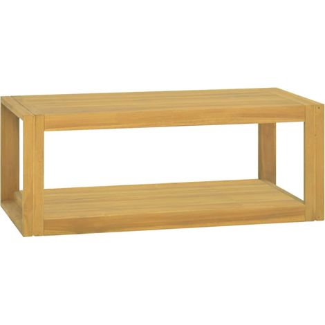 Armoire murale de salle de bain - Meuble de rangement 90x45x35 cm Bois de teck solide BV359500 - BonneVie (1/5)