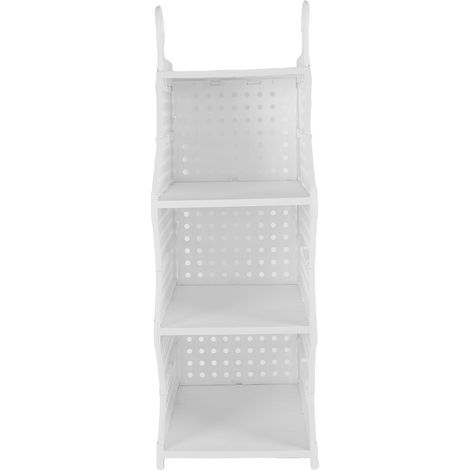 Organisateur suspendu pliable 3 niveaux PP grande capacité pour armoire chambre dortoir rangement vertical robuste et pratique (1/5)