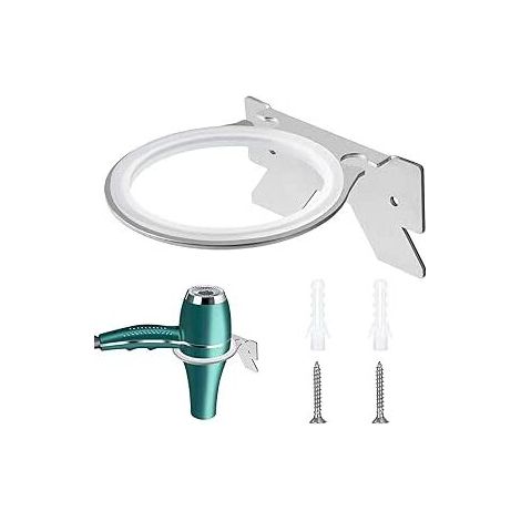 Haartrocknerhalter aus Edelstahl, wandmontierte Haartrocknerhalter für Schlafzimmer und Badezimmer (1/4)