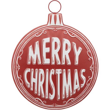 Weihnachtskugel Merry Xmas aus Metall H50cm - Atmosphera créateur d'intérieur