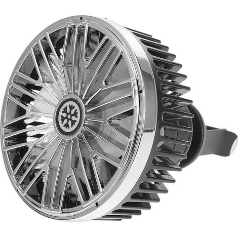 Ventilateur Portable Voiture Compact en Abs Noir Installation (1/5)