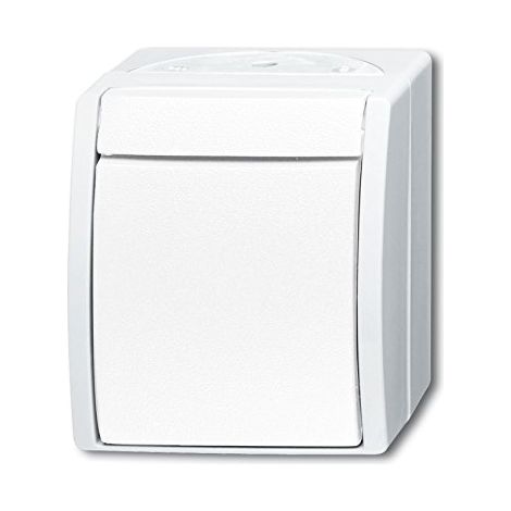 Busch-Jaeger Pulsante a bilanciere Pulsante, pulsante singolo 1P 1 contatto NA bianco alpino - ocean® (2621 W-54), 2CKA001484A0380 (1/2)