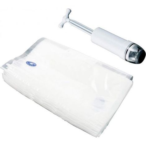 Set Pompa + 10 Buste Alimentari Per Sottovuoto