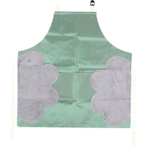 Grembiule da Cucina in Cotone – 71x69cm Regolabile con Chiusura a Bottoni, Impermeabile e Antimacchia con Asciugamani Integrati – Design Elegante – Ideale per Cucina e Giardino (1/5)