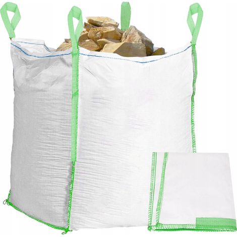 BIG BAG SACCHI FORTI PER MACERIE AGGREGATO PIETRA 1000KG NUOVO BigBag CONTENITORE