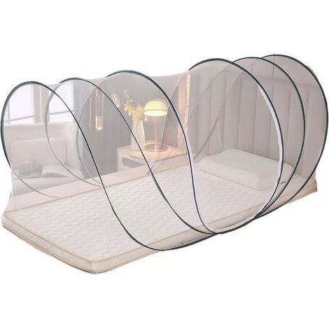 Tragbares, faltbares Moskitonetz – 90 × 190 × 90 cm – Moskitonetz ohne Montage – für die Verwendung im Bett, auf Reisen und beim Camping (1/5)