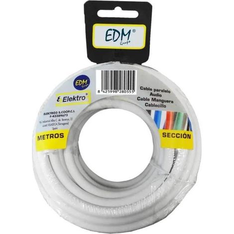 Cavo elettrico edm 3 x 2 5 mm bianco 20 metri