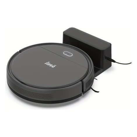 Robot aspirateur ultra-fin avec télécommande, nettoyage en un clic, double brosse latérale, anti-chute et anti-collision, pour sols durs et tapis (1/5)