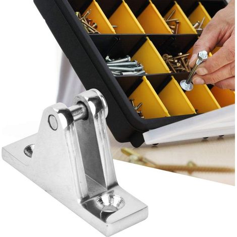 Cerniera per ponte in acciaio inox lucidato a specchio per imbarcazioni, accessori nautici 60x18 mm.