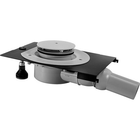 Bonde DU pour receveurs de douche Tempano, bonde 90mm, sortie horizontale. Blanc