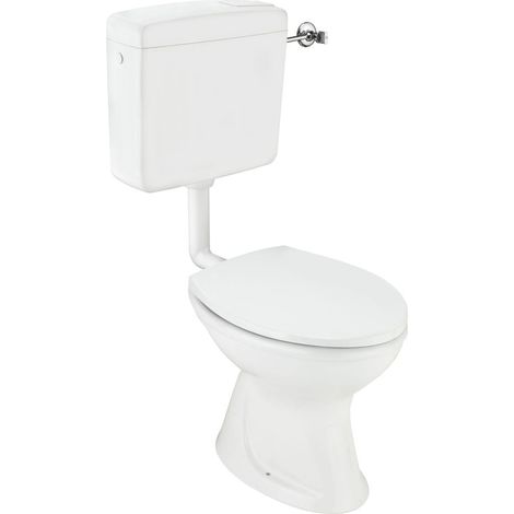 Cornat Komplett-Stand-Tiefspül-WC inkl. WC-Sitz, weiß Stand-WCs (1/2)
