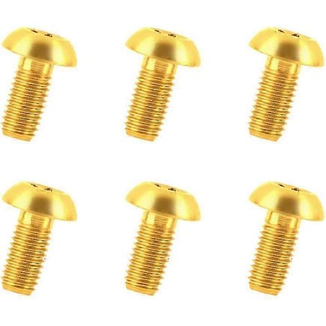 Vis de frein M5x10 mm pour VTT, compatibles avec 6 plaquettes de frein à disque en alliage de titane - JV (1/5)