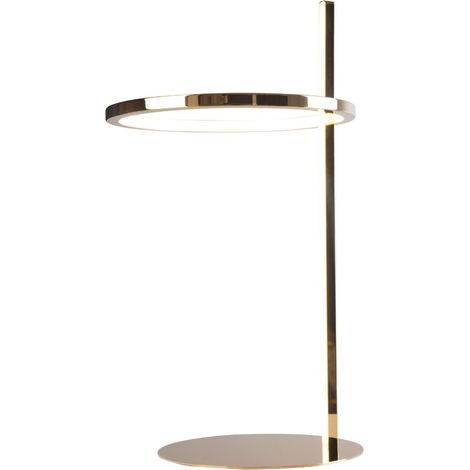 Lampada da scrivania moderna oro anello LED 14W Lozanna Maxlight (1/3)