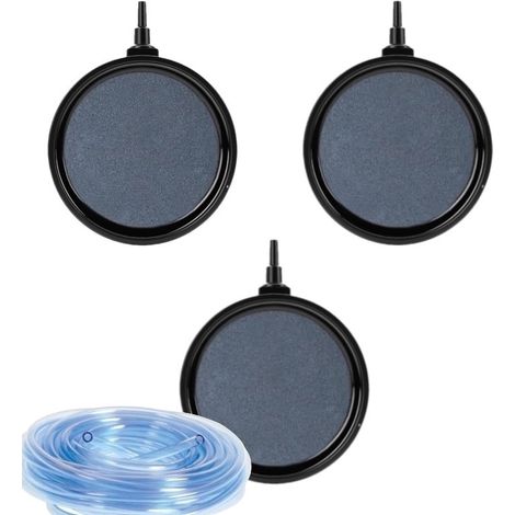 Lot De 3 Diffuseurs D'Air, PREMIUM, 10 cm +25m tuyau Bassins De Jardin (1/5)