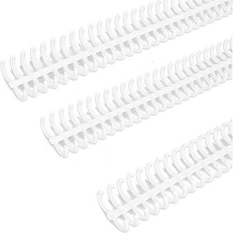 10 anneaux à clic de 12 mm, 30 anneaux blancs, reliure jusqu'à 75 feuilles (1/5)