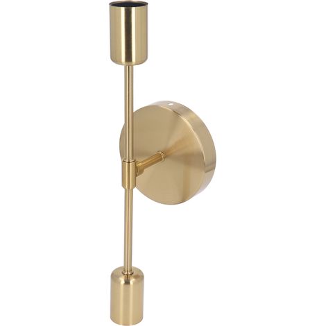 Douille double pour applique murale E27/E26, antirouille, style vintage, couleur or, 85-265 V, idéale pour salon et salle de bain. (1/5)