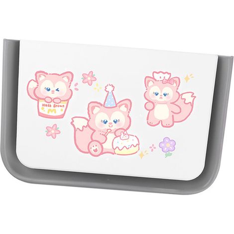 Organisateur de dossier de siège auto portable et pliable, motif dessin animé, boîte de rangement décorative pour siège auto type 3 (1/5)