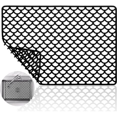Tapis Evier Cuisine 46 × 32 cm, Tapis Evier, Protege Evier Cuisine pour Évier Noir, Isolant Thermique pour Lavage de Vaisselle (1/5)
