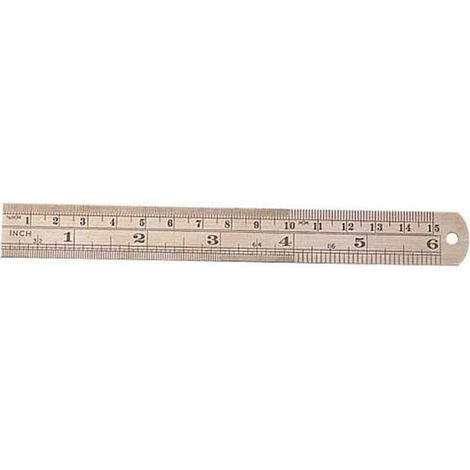 Draper 59633 D17 - Regola in acciaio, 150 mm, blu