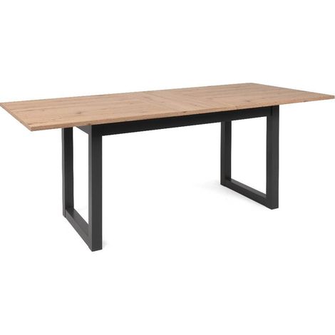 (2c) Tavolo moderno salotto cucina allungabile quercia cm 160-200 x 90(DENVER50) (1/5)